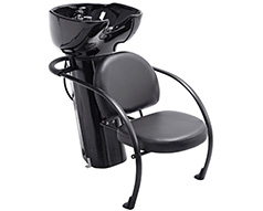 Lucky Backwash Chair With Adjustable Backrest Black 200kg 