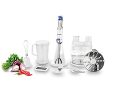 Taurus Food Processor With Attachments Stainless Steel White 1.8L 800W "Batedora 800"