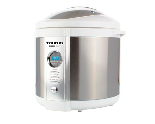 Taurus Pressure Cooker Digital Stainless Steel Brushed 6l