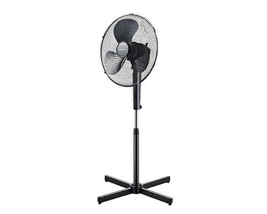 Mellerware Fan 3 Speed Pedestal Plastic Black 40cm 45W "Breeze Black"