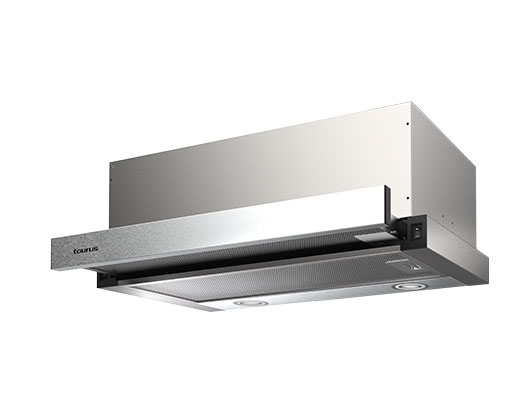 TAURUS COOKER HOOD 2 SPEED WITH BUILT IN LIGHT STAINLESS STEEL SILVER 60CM 65W  TS60IXAL 