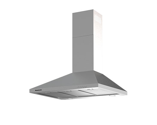 TAURUS COOKER HOOD 3 SPEED WITH BUILT IN LIGHT STAINLESS STEEL SILVER 90CM 200W  PR90IXAL 