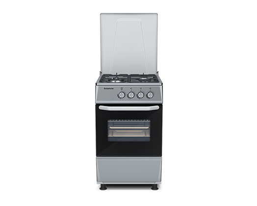TAURUS STOVE 3 BURNER GAS STAINLESS STEEL SILVER OVEN 50L 9100W  CIG3FIXM 