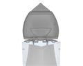 Easy pull-up lid with built in filter
