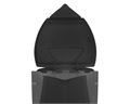 Easy pull-up lid with built in filter