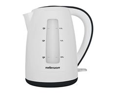 Mellerware Kettle 360 Degree Cordless Plastic Black & White 2.0L 2200W "Breede" Locally Produced