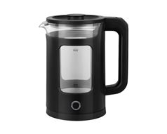 Mellerware Kettle 360 Degree Cordless Glass Black 1.8L 1850-2200W "Nova" #