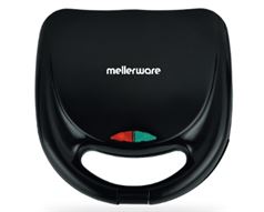 Mellerware Sandwich Maker 2 Slice Non-Stick Black 800W "Mercury"
