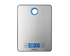 Mellerware Kitchen Scale Battery Operated Lcd Display Stainless Steel Brushed 5Kg 4.5V "Saxony" #