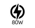 80W