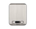 Mellerware Kitchen Scale Battery Operated LCD Display Stainless Steel Silver 5kg "Weigh 2 Go"