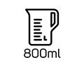 800ml capacity