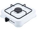 Mellerware Stove Gas Table Top Single Burner Adjustable Temperature Powder Coat White "Vulcan I"