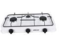 Mellerware Stove Gas Table Top Three Burners Adjustable Temperature Powder Coat White "Vulcan III"