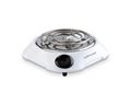 Mellerware Hotplate Single Powder Coat White Spiral Plate 1000W "Helios" LOCALLY PRODUCED