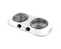 Mellerware Hotplate Double Powder Coat White Spiral Plate 2000W "Helios" LOCALLY PRODUCED