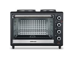 Mellerware Mini Oven With Solid Hot Plates Steel Black 30L 3250W "Horizon 30"