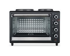 Mellerware Mini Oven With Solid Hot Plates Steel Black 30L 3250W "Horizon 30" Locally Produced