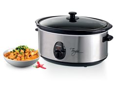 Mellerware Slow Cooker Stainless Steel Brushed 6.5L 320W "Tempo" #