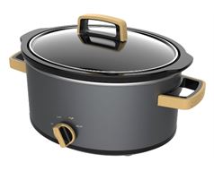 Mellerware Slow Cooker Ceramic Grey 4L 210W "Tempo"