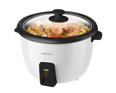 Mellerware Rice Cooker With Glass Lid Plastic White 1.8L 700W "Rice Master Xl"