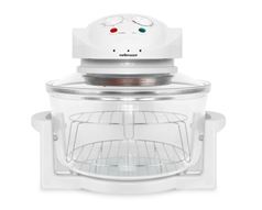 Mellerware Convection Cooker Adjustable Temperature Glass White 12L 1400W  Turbo Cook 