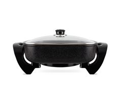 Mellerware Frying Pan Electric With Glass Lid Aluminium Black 30X30cm 1500W "Odiseo"