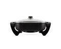 Mellerware Frying Pan Electric With Glass Lid Aluminium Black 30x30x7.5cm 1500W "Odiseo"