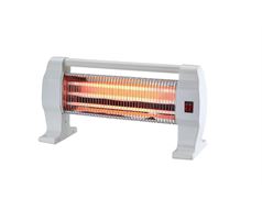 Mellerware Heater 3 Heat Setting Quartz Plastic White 3 Bar 1200W "Ember"