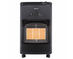 Mellerware Heater Gas Steel Black 3Heat Settings "Quantum"