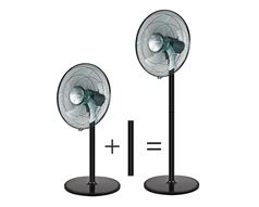 Mellerware Fan 2 In 1 Stand & Pedestal Plastic Black 40Cm 50W 