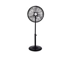 Mellerware Fan 3 Speed Height Adjustable Pedestal Steel Black 40Cm 50W "Elegant Breeze"