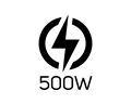 500W