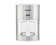 Taurus Coffee Maker Drip Filter Stainless Steel With White Trim 1.25L 1080W "Arctic" #