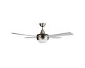Taurus Fan Ceiling 4 Blade Steel Silver 132cm Fan: 70W + Bulb: Max 60W "Fresko 4B" #