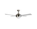 Taurus Fan Ceiling 4 Blade Steel Silver 132cm Fan: 70W + Bulb: Max 60W "Fresko 4B"