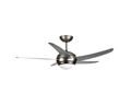 Taurus Fan Ceiling 5 Blade Steel Silver 120cm Fan: 70W + Bulb: Max 60W "Fresko 5B"