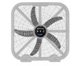 Taurus Fan Floor 5 Blade Plastic Grey 50cm 120W "Torbellino" LOCALLY PRODUCED