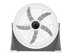 Taurus Fan Floor 5 Blade Plastic White 50Cm 120W "Viento" Locally Produced