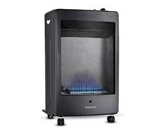 Taurus Heater Blue Flame Gas Steel Black 2Heat Settings 3.8Kw "Cerulean Glow"