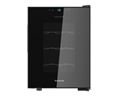 Taurus Wine Cooler 12 Bottles Glass Black 70W "Chanson 12"
