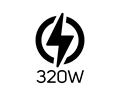 320W