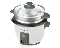 Taurus Rice Cooker With Glass Lid Plastic White 600Ml 300W "Rice Chef Compact"