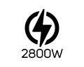 2800W (1400W + 1400W)