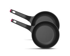 Taurus Frying Pan Cast Aluminium Black 20Cm + 24Cm  Great Moments - Sarten 20Cm + 24Cm 