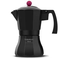 Taurus Coffee Maker Aluminium Black 6 Cup "Black Moments 6"