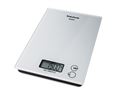 TAURUS KITCHEN SCALE DIGITAL BATTERY OPERATED GLASS WHITE 5KG 3V  EASY SCALE 