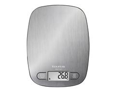 Taurus Kitchen Scale Digital Battery Operated Stainless Steel Brushed 5Kg 3V  Easy Inox 