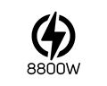 Max power output: 8800W