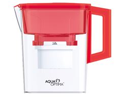 Aqua Optima Water Jug With 30 Day Filter Plastic Red 2.1L  Compact  